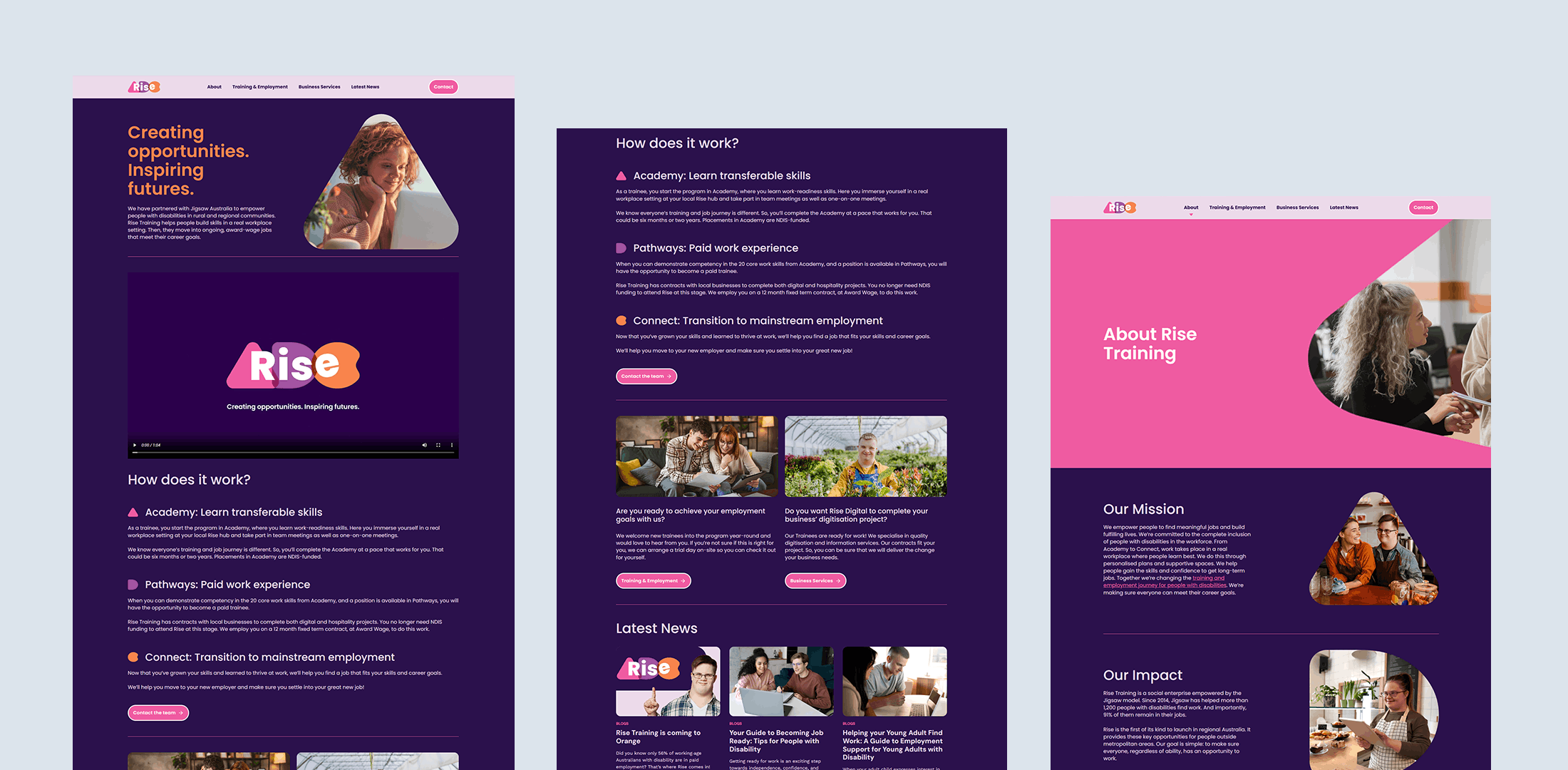 Rise Training Website