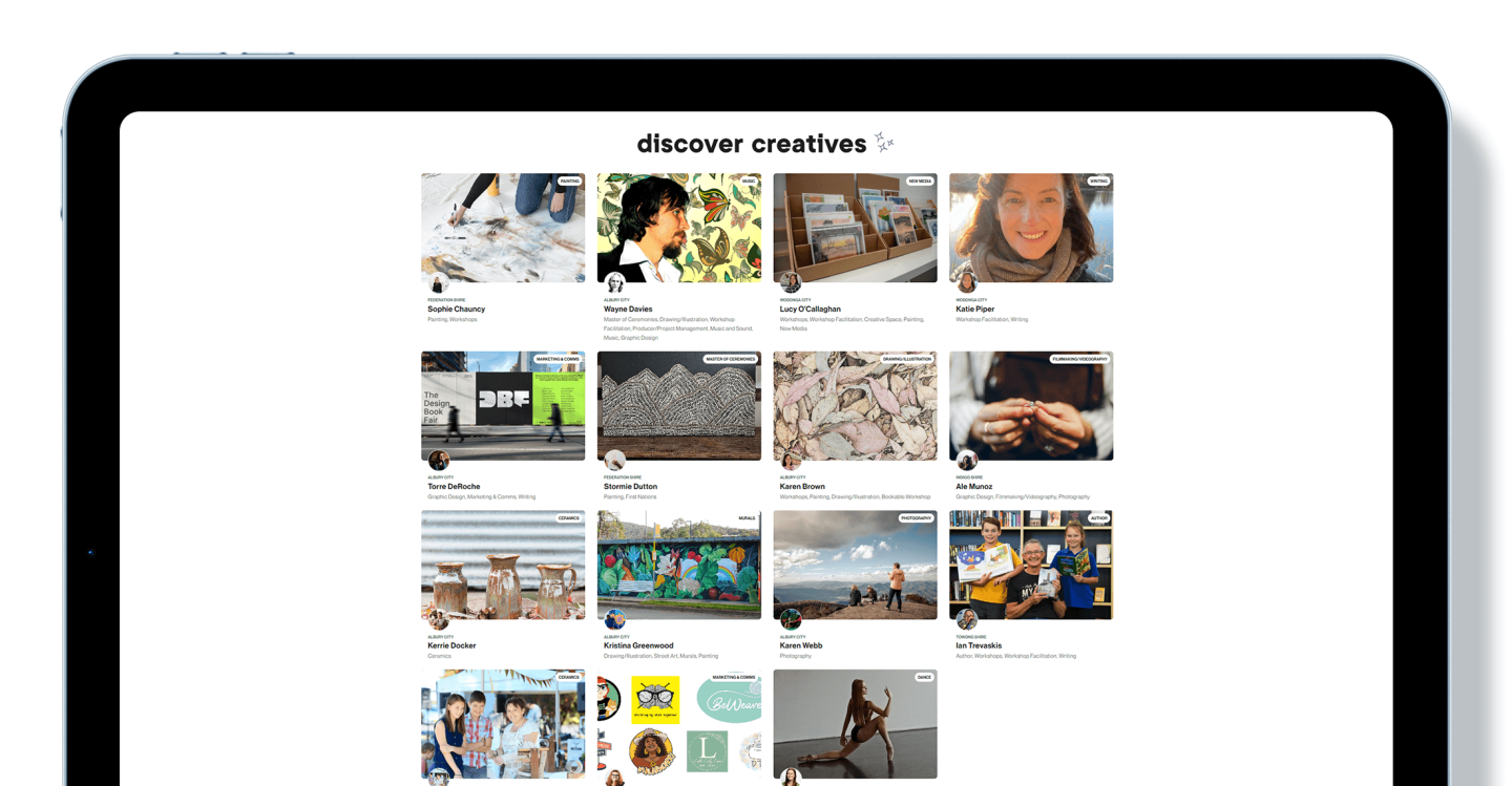 Murray Arts Creatives Directory